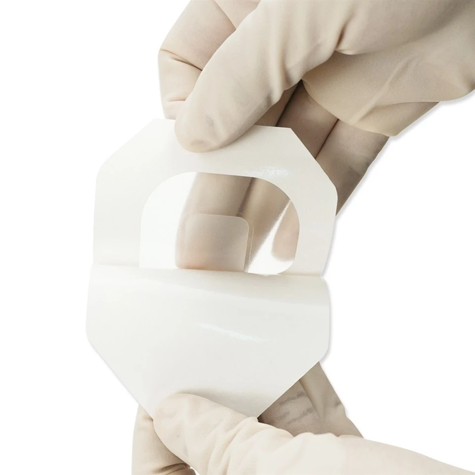Transparent Film Dressing Waterproof Wound Cover Bandage With Hydrocolloid Pad